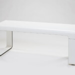 Banc en compact HPL postformé. Banc en compact HPL postformé.