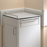 Mobilier médical en compact HPL postformé. Mobilier médical en compact HPL postformé.