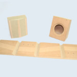 Deux petites enceintes « Public Address » réalisées à partir d'un cube folding. MDF hydrofuge. Deux petites enceintes « Public Address » réalisées à partir d'un cube folding. MDF hydrofuge.