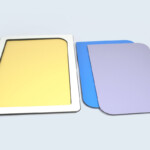 Plateau de présentation à fonds interchangeables - Stratifié compact couleur. Plateau de présentation à fonds interchangeables - Stratifié compact couleur.