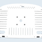 Plateau stratifié compact. Usinage selon process optimisé pour obtenir un coût minimal. Plateau stratifié compact. Usinage selon process optimisé pour obtenir un coût minimal.