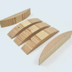 Pièces en contreplaqué bouleau pour gainage tissu. Usinage et ponçage. Pièces en contreplaqué bouleau pour gainage tissu. Usinage et ponçage.