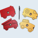 Petites pièces usinées en compact HPL. Petites pièces usinées en compact HPL.