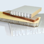 Double peau (PVC, stratifié, fibre de verre) et âme nid d'abeilles (polyéthylène, alu, Nomex®) Panneaux double peau (PVC, stratifié HPL, fibre de verre) et âme nid d'abeilles (polyéthylène, aluminium, Nomex®)