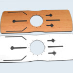 Pièces usinées, grand choix de décors possibles (unis, tons bois, aspects matière). Pièces usinées, grand choix de décors possibles (unis, tons bois, aspects matière).