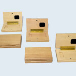 Boîtes en frêne massif pour conditionnement de pièce technique en carbone. Boîtes en frêne massif pour conditionnement de pièce technique en carbone.