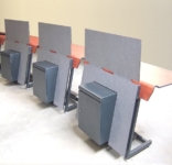 Mobilier technique pour salle de contrôle, compact HPL postformé.