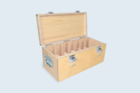 Coffret Industrie avec calages bois pour le rangement de matériel de mesure.