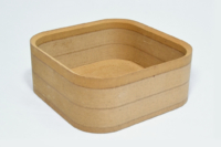 Fût MDF pour boîte vide-poches, usiné dans la masse.
