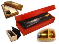 Packaging et coffrets VIP pour vins et spiritueux.
