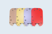 Parois de boîtier électronique destinées au montage de composants. Stratifié compact ép.3mm.